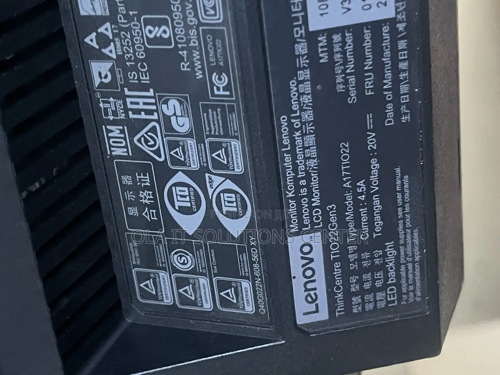 Desktop Computer Lenovo 8GB Intel Core i5 SSD 256GB