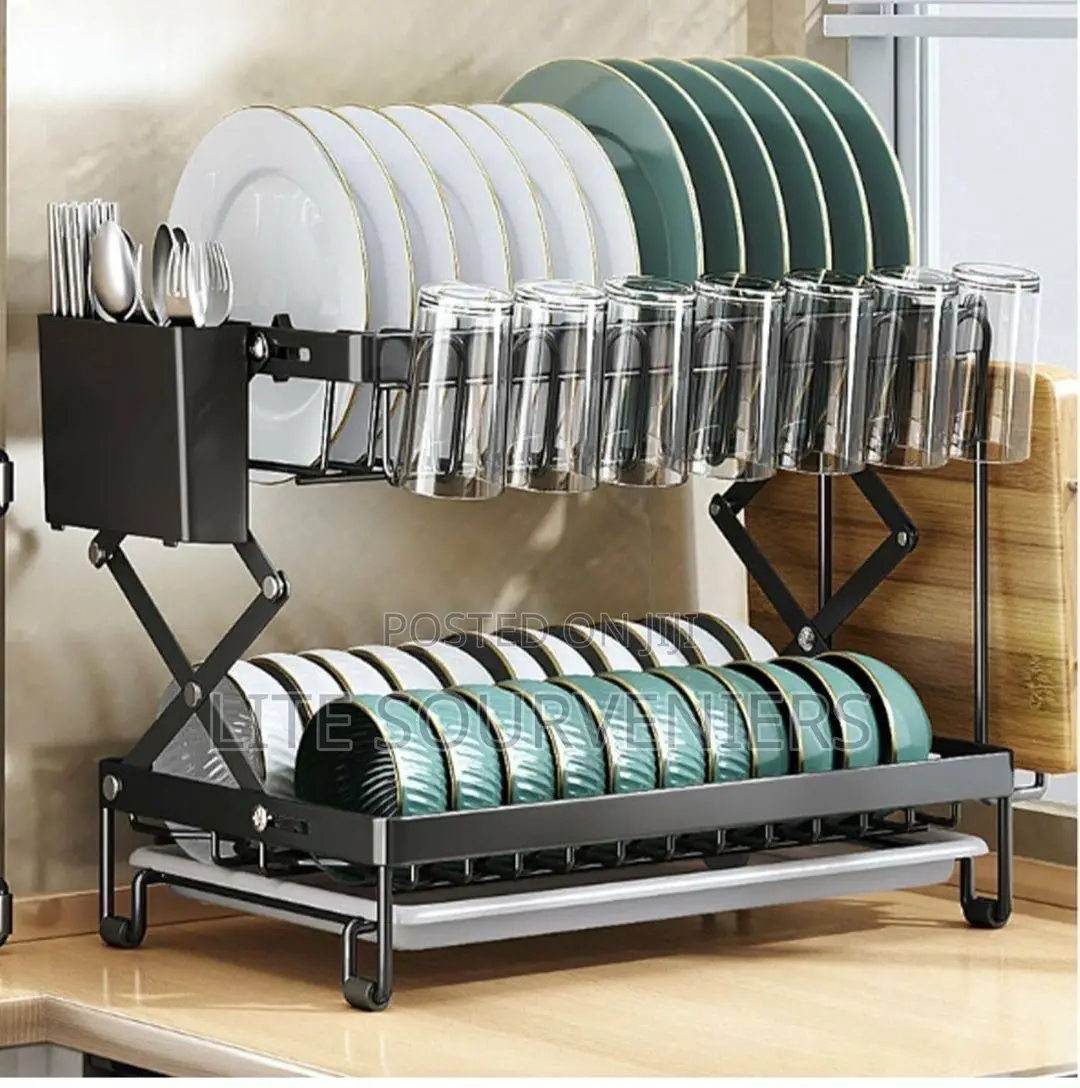 Double Layer Xleg Plate Rack