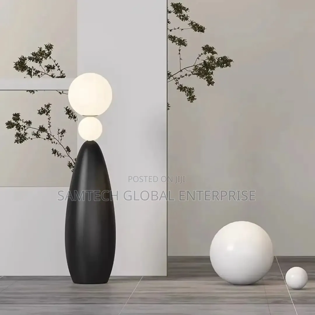 Modern Nordic Floor Lamp – Minimalist Double Globe Led Standing Light