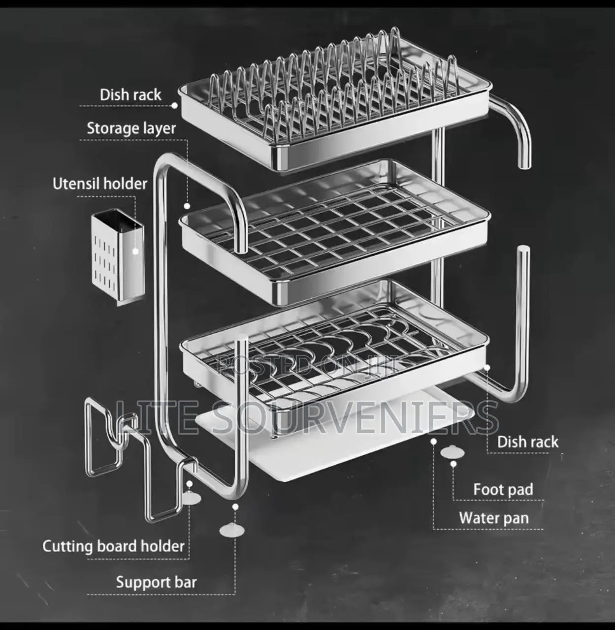 Pure Stainless Steel Rack