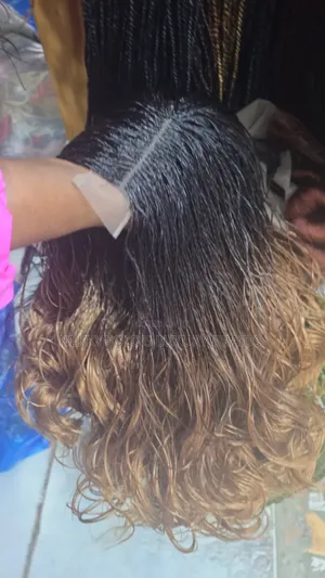 One Million Braids in French Curls