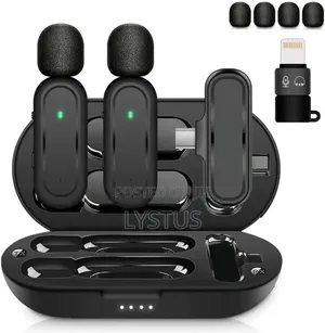  Dual Wireless Lavalier Microphone System