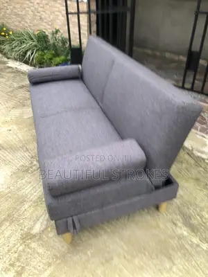 Habitat Chase Fabric 3 Seater Clic Clac Sofa Bed - Charcoal Gray