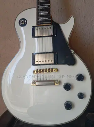 White Grassroot Electric Jazz Guitar