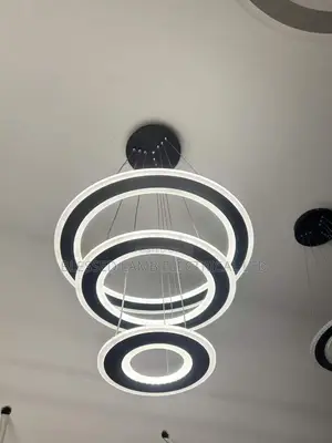 Modern Three Ring Chandelier