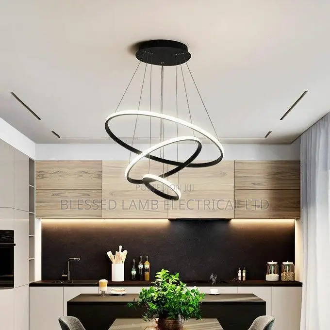 Luxury Spiral Ring Led Chandelier