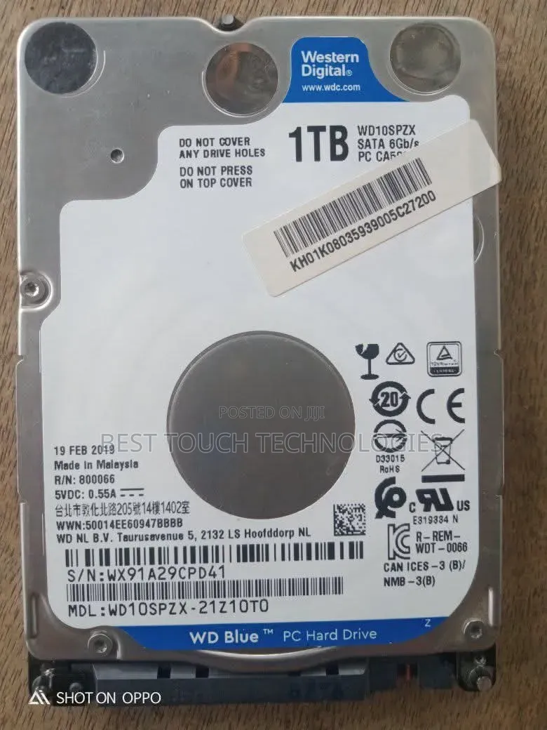 1tb (Terabyte) HDD for Laptops Also Available in Bulk Sales.