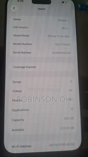 Apple iPhone 15 Pro Max 256 GB Gray
