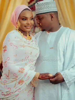 Premium Embroidered Hausa Couple Nikkah Outfit