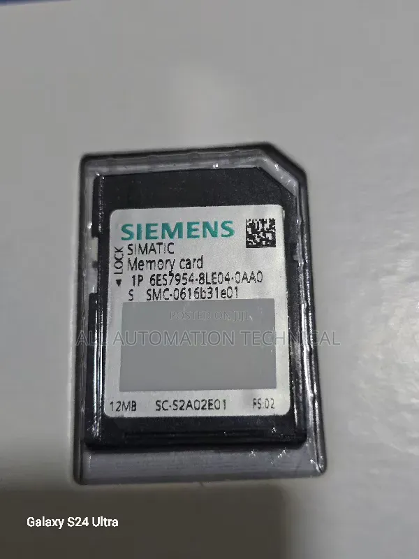 Siemens | 6es7954-8le04-0aa0 | Simatic S7 Memory Card, 12 Mb