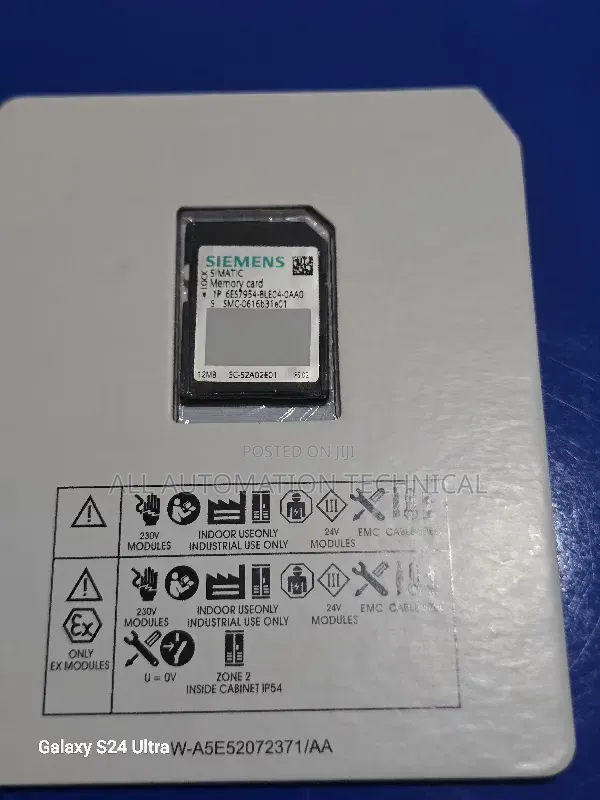 Siemens | 6es7954-8le04-0aa0 | Simatic S7 Memory Card, 12 Mb