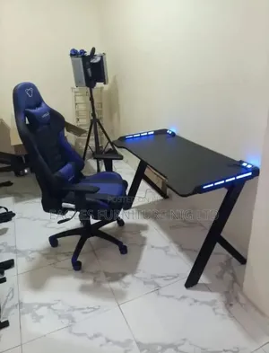Topnotch Electronic Gaming Table and Foot Rest Gaming Chair