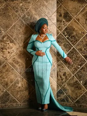 Premium Paneled Mermaid Marriage Dress Gele