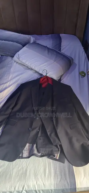 Three Piece Navy Blue Suit