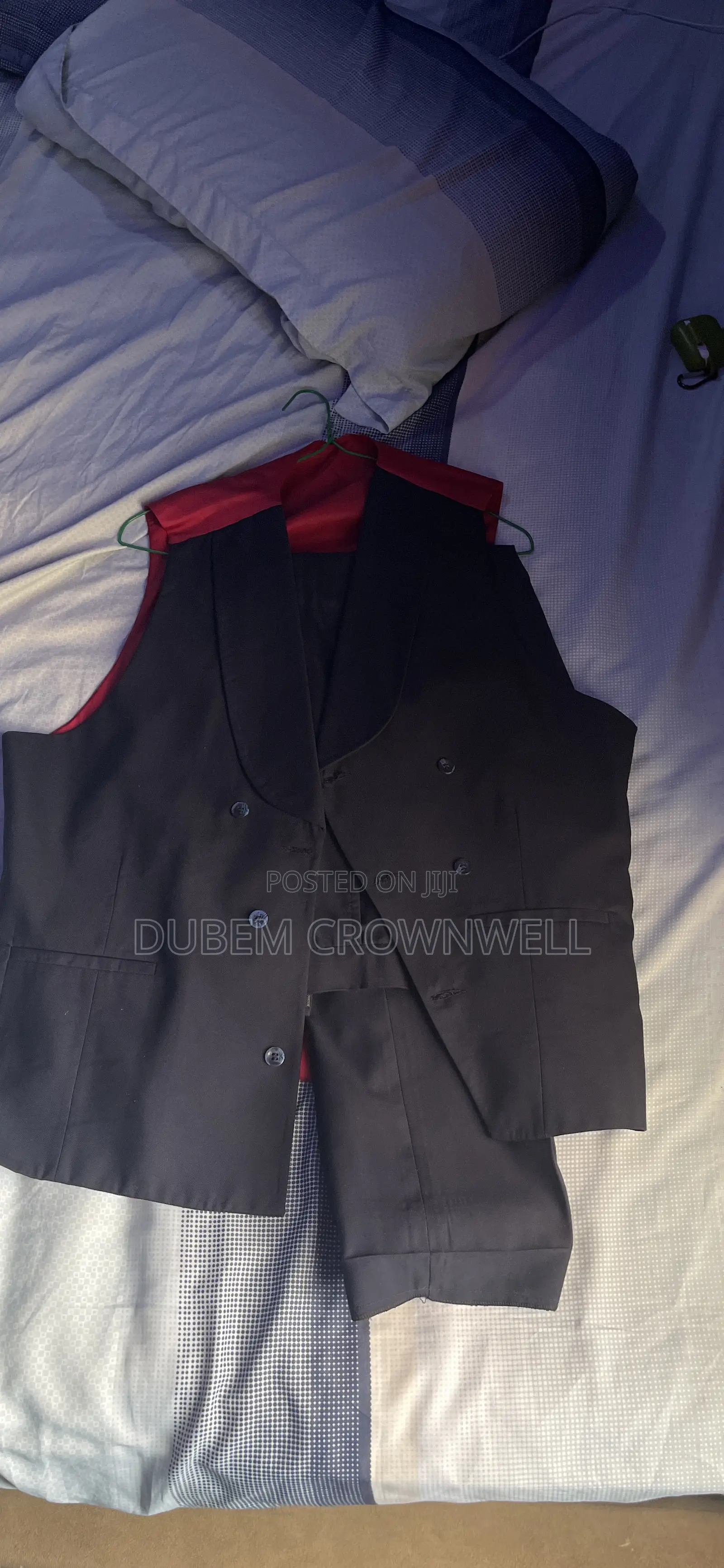 Three Piece Navy Blue Suit