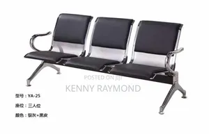 3 in 1 Visitors Chair With Padded Leather