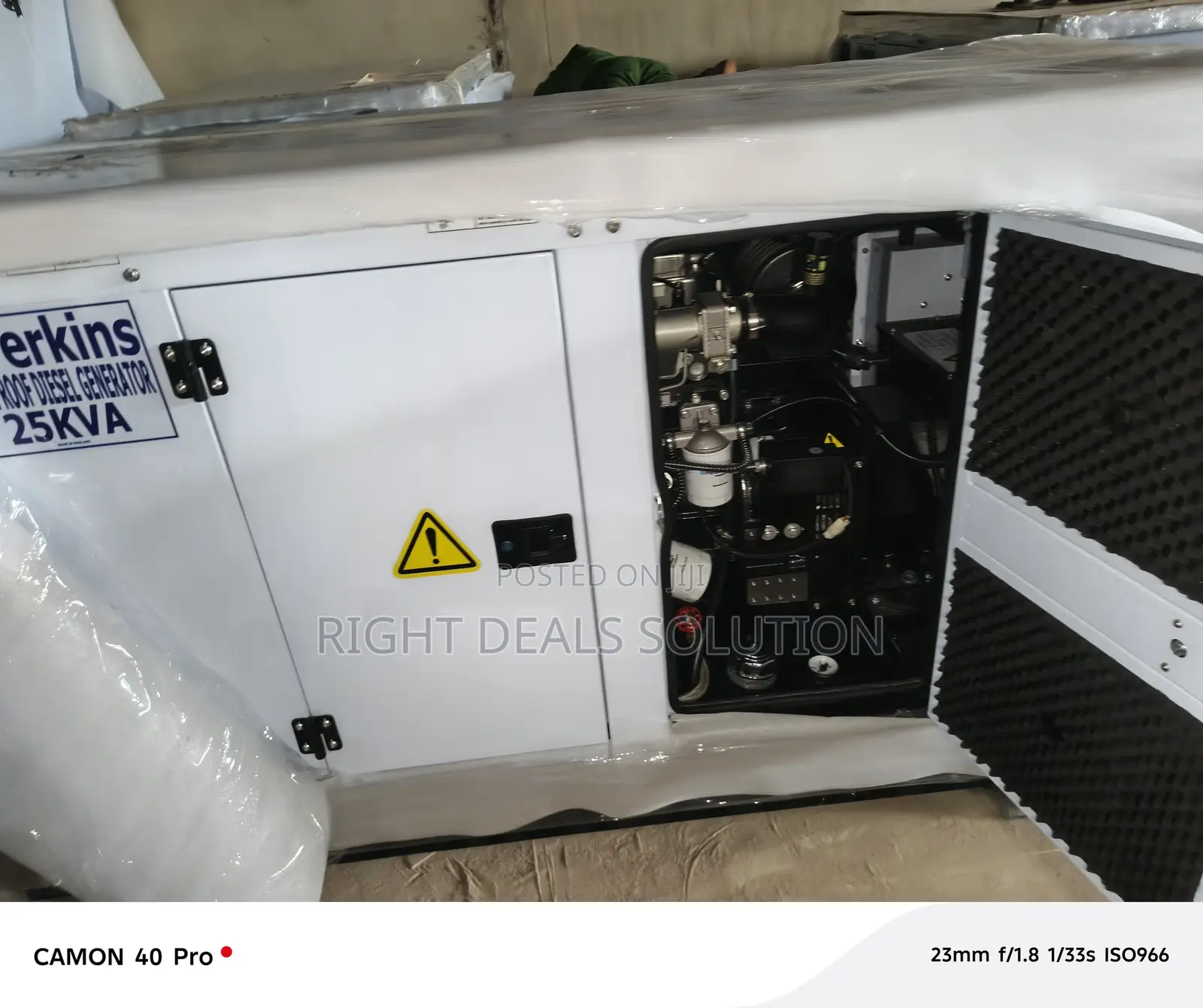 Original Perkins 25kva Canopy Generator