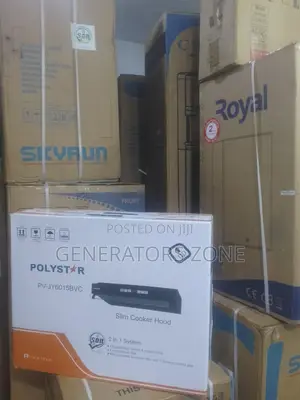 Polystar 60cm Black Range Hood With Led Lights Remote Control