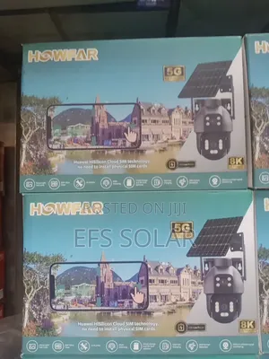 Howfar 5g Solar PTZ Security Camera | Wireless Outdoor CCTV