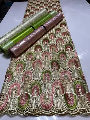 Swiss Lace Fabric | Luxury Asoebi Lace Material | Bridal Wears