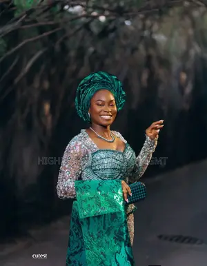 Premium Metallic Green Traditional Wedding Attire
