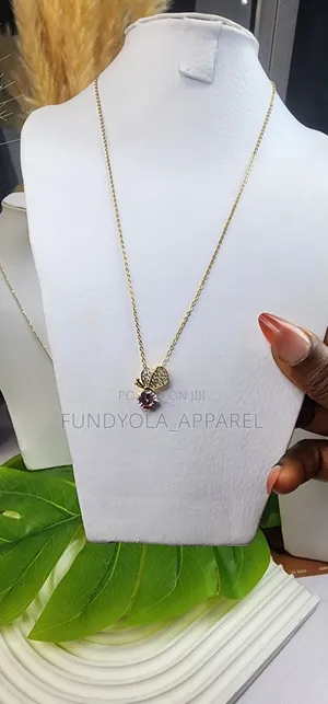 Non-Tarnishing Butterfly Crystal Necklace