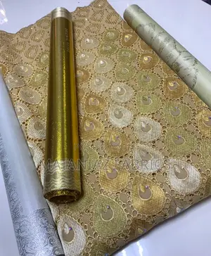 Swiss Lace Fabric Luxury Asoebi Material | Bridal Party Lace