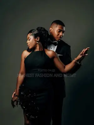 Black Gown for Wedding Shoots