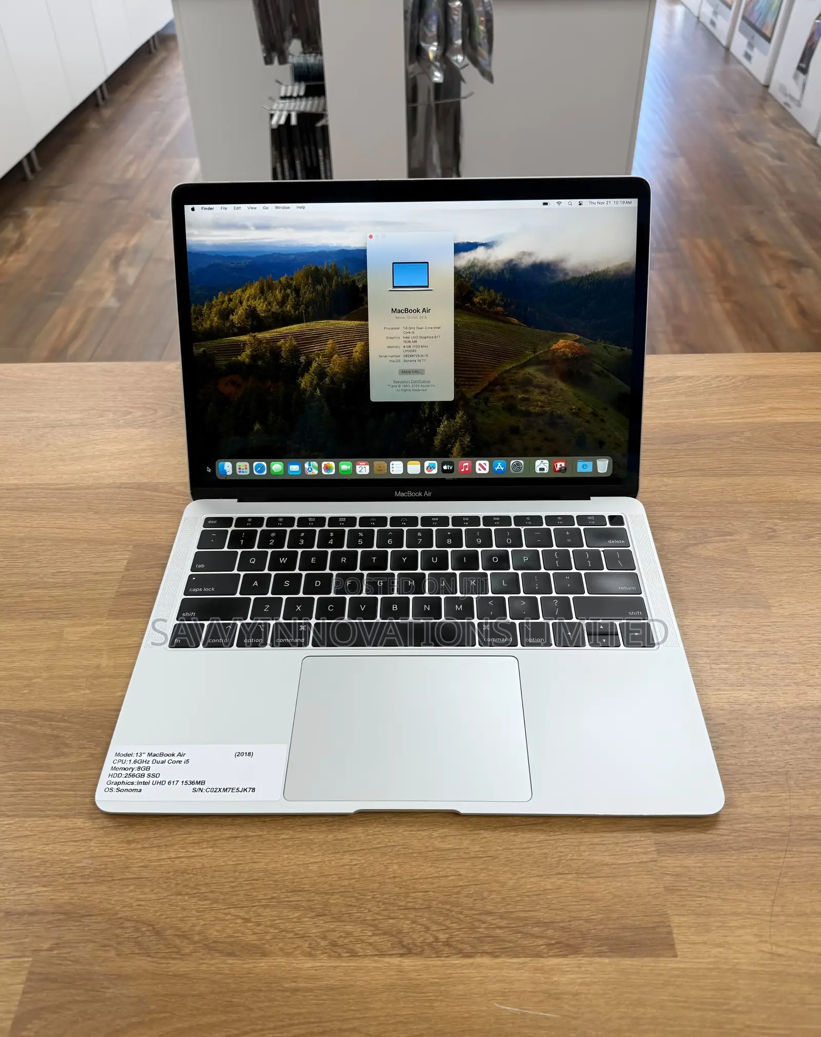 Laptop Apple MacBook 8GB Intel Core i5 SSD 256GB