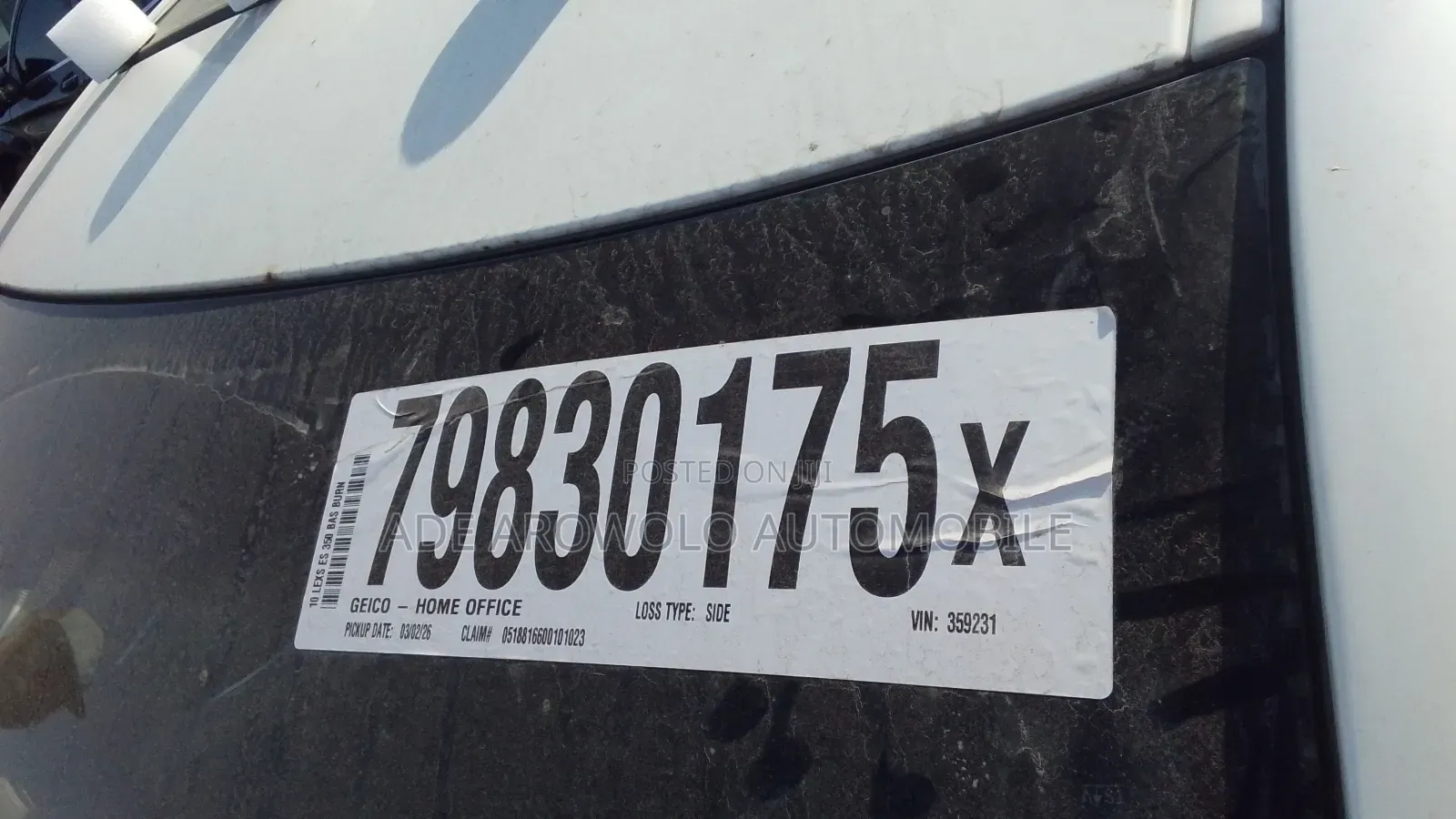 Lexus ES 350 2010 White