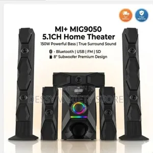 Mi+ 5.1ch Home Theater System With 8" Subwoofer, Bluetooth, USB, Fm,Sd