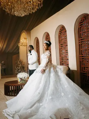 Luxury 3d Floral Bridal Ballgown