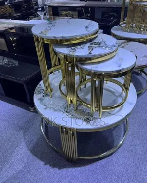 Marble Center Table With Side Table