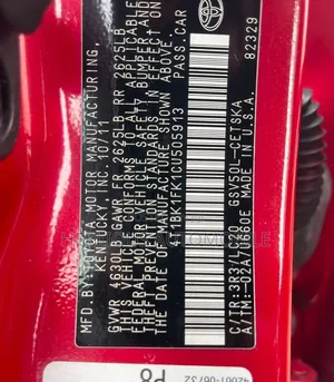 Toyota Camry 2012 Red