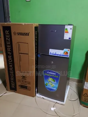 Brand New Snowsea Bd-166 Double Door Refrigerator-Gray -120l