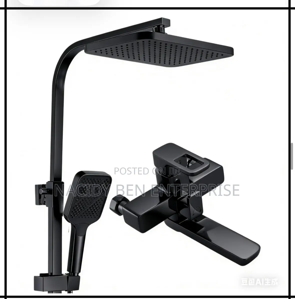 Matt Black Shower System