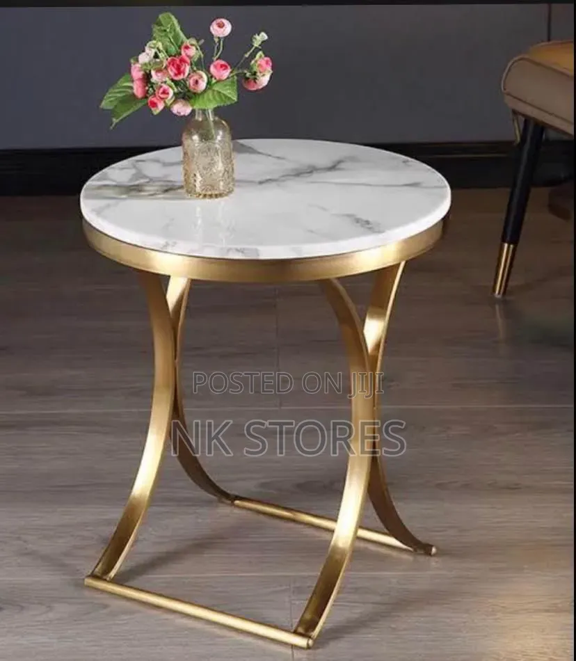 Luxury Black Marble Side Table Set