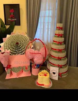 Vicky' Cake and Surprise Pastries and Room Setup