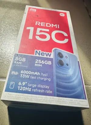New Xiaomi Redmi 15C 4G 256 GB Black