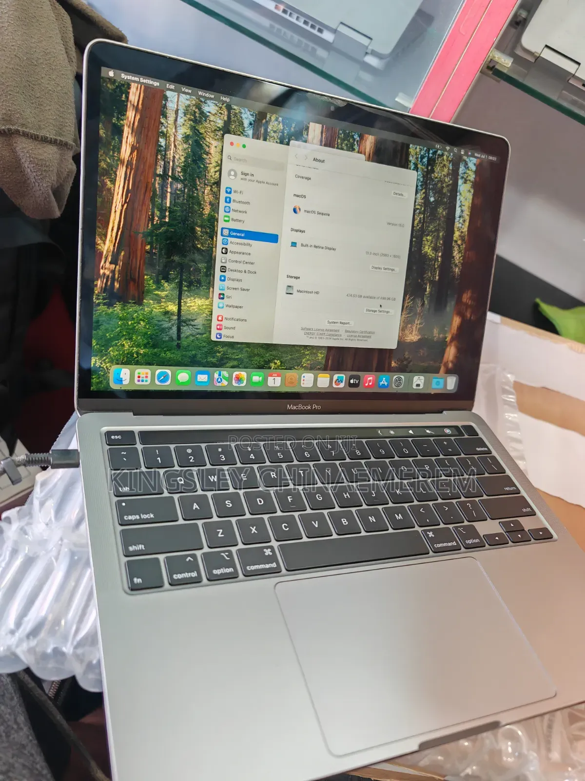 Laptop Apple MacBook Pro 2020 8GB Intel Core i7 SSD 512GB