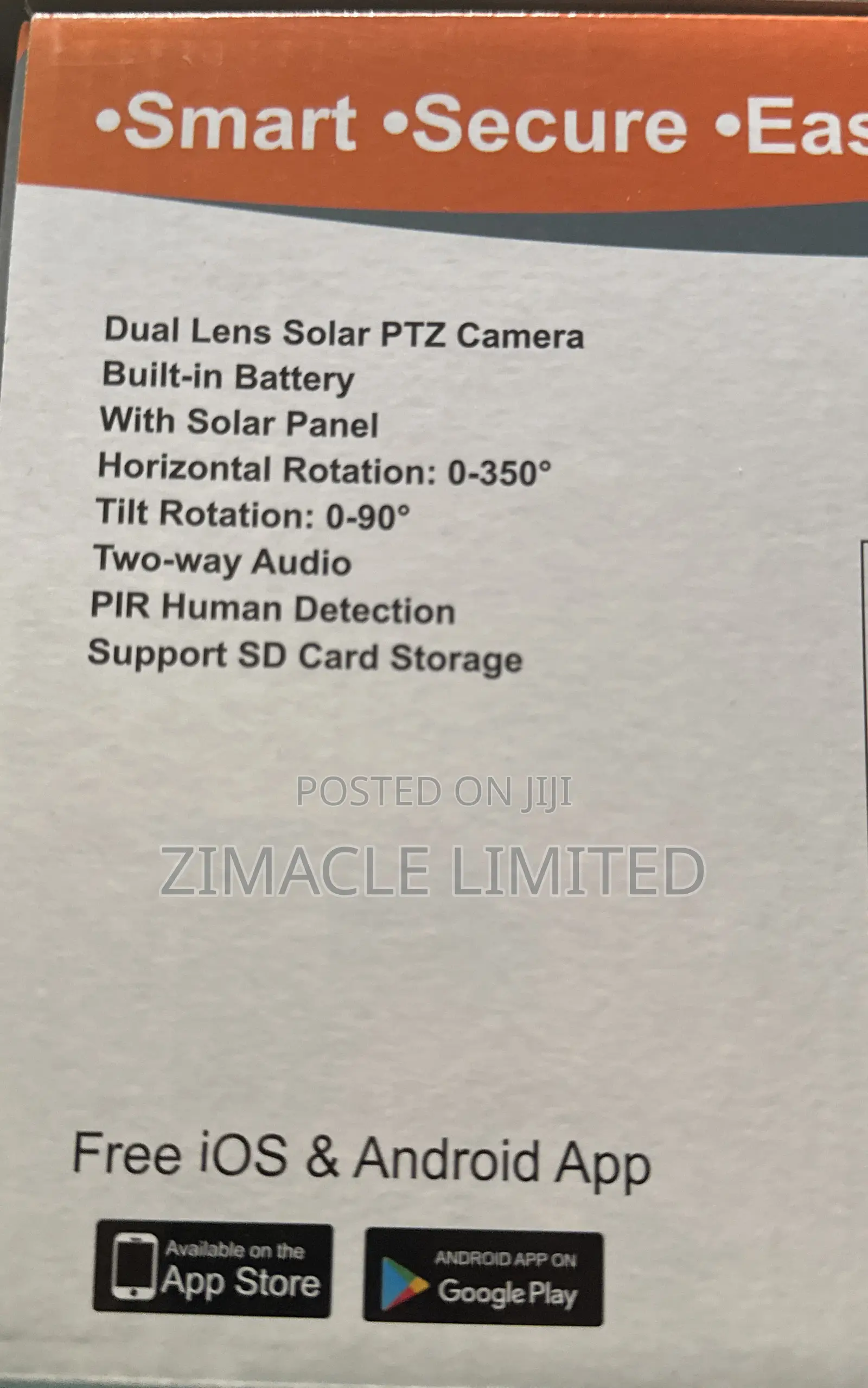 Dual Lens Solar CCTV Camera 2lens