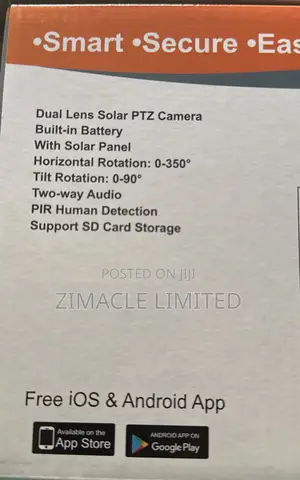 Dual Lens Solar CCTV Camera 2lens