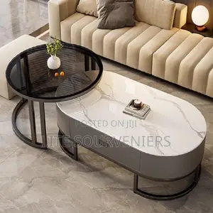 Marble + Glass Centre Table