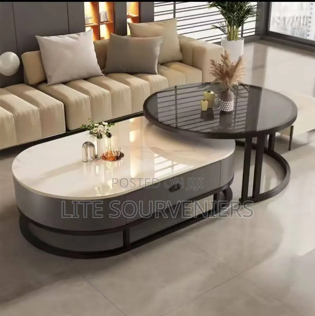 Marble + Glass Centre Table