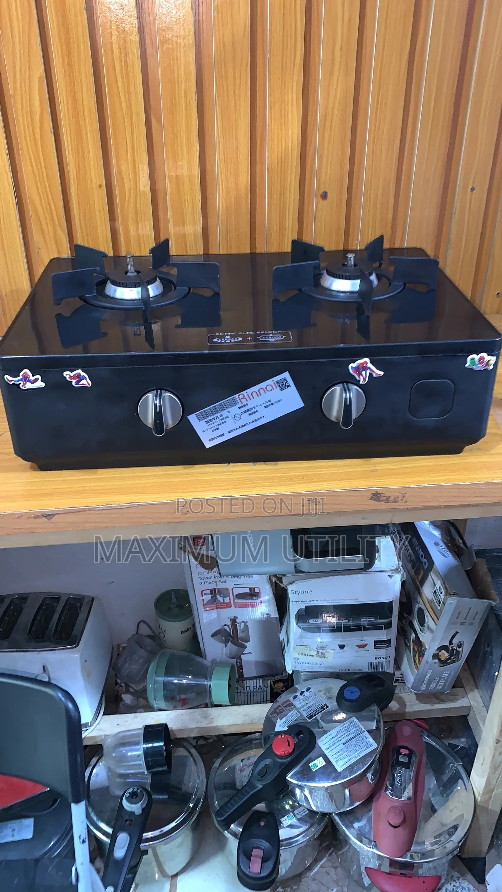Rinnai Two Burner Pan Top Gas Cooker