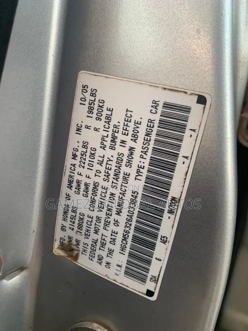 Honda Accord 2007 Silver