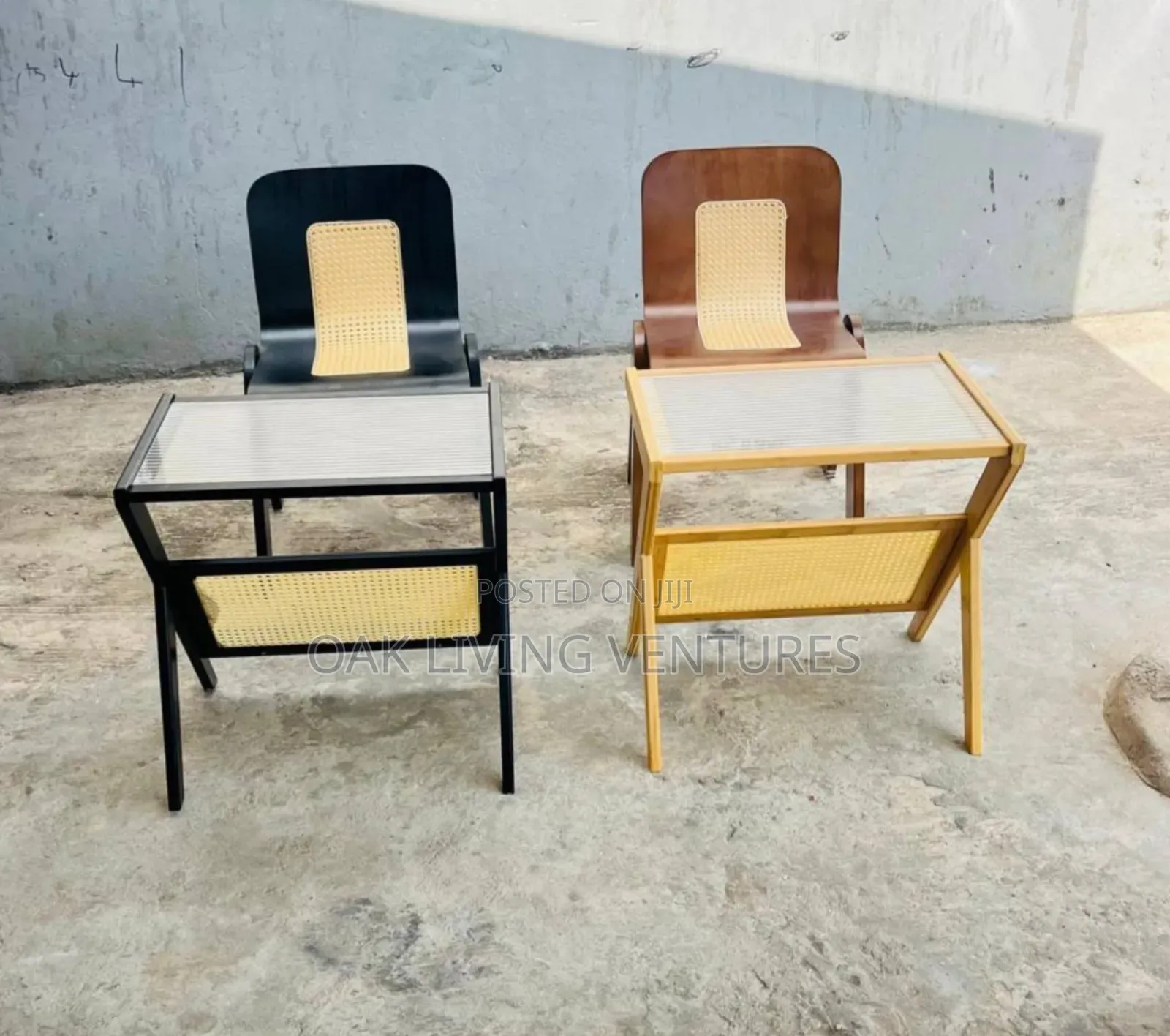 Balcony Chair Table Glass Top