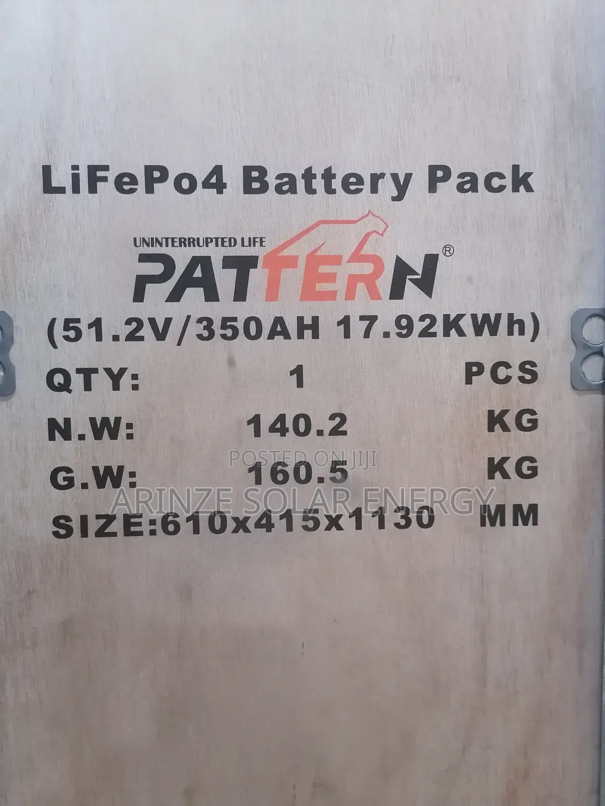 A Pattern 17kwh 51.2v Lithium Ion Battery