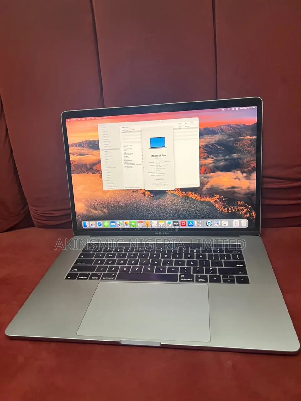 Laptop Apple MacBook Pro 2017 16GB Intel Core i7 SSD 256GB