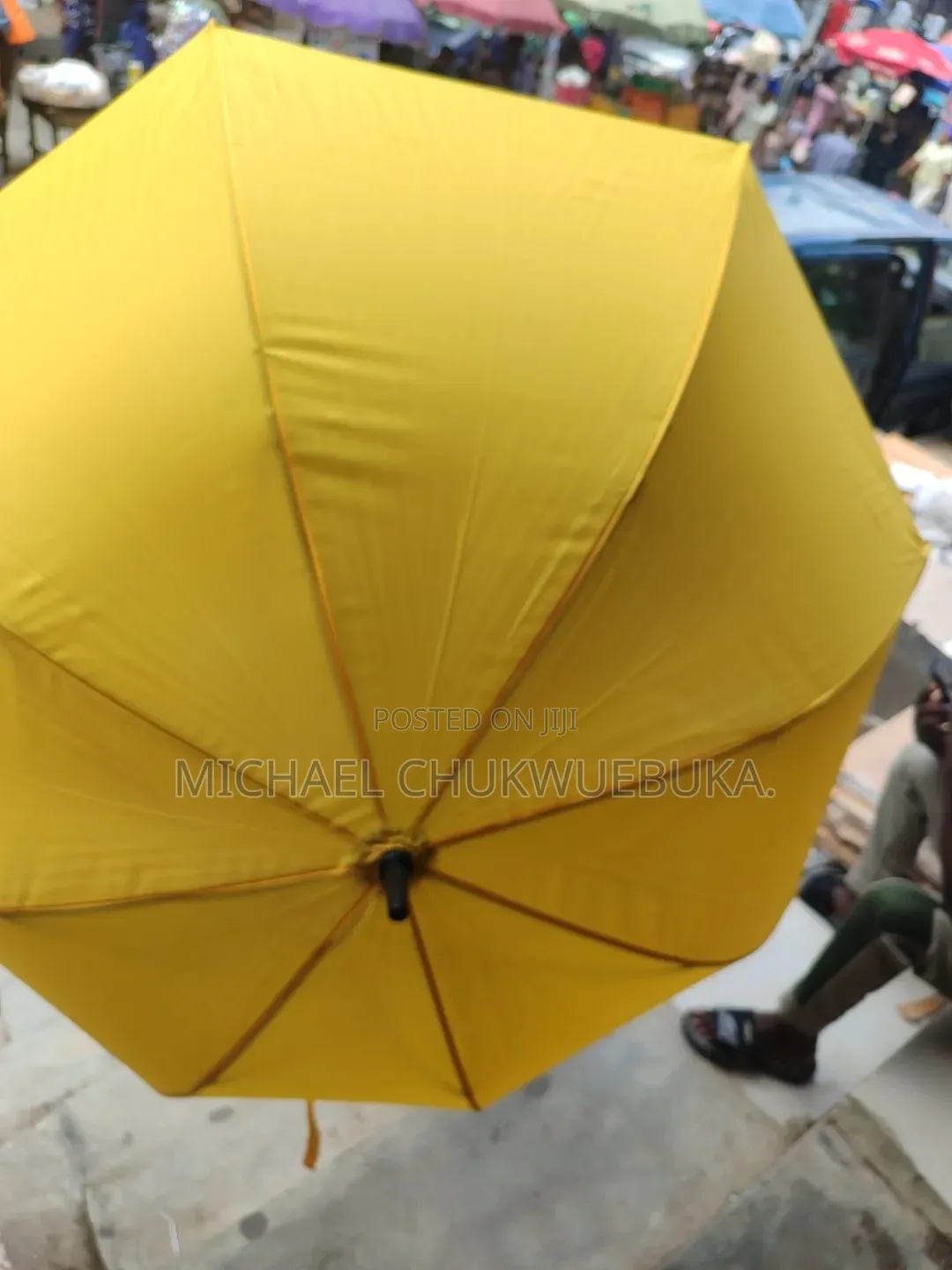 Foam Handle Umbrella Yellow